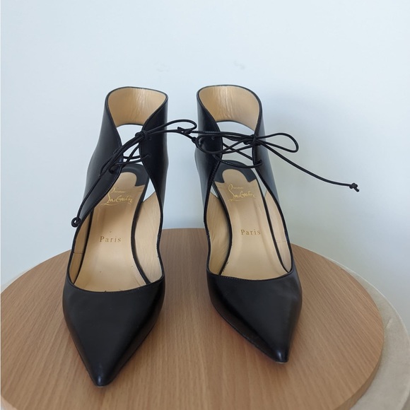 Christian Louboitin leather shoes size EU 39 like new condition ❗️AUTHENTIC - Picture 4 of 10